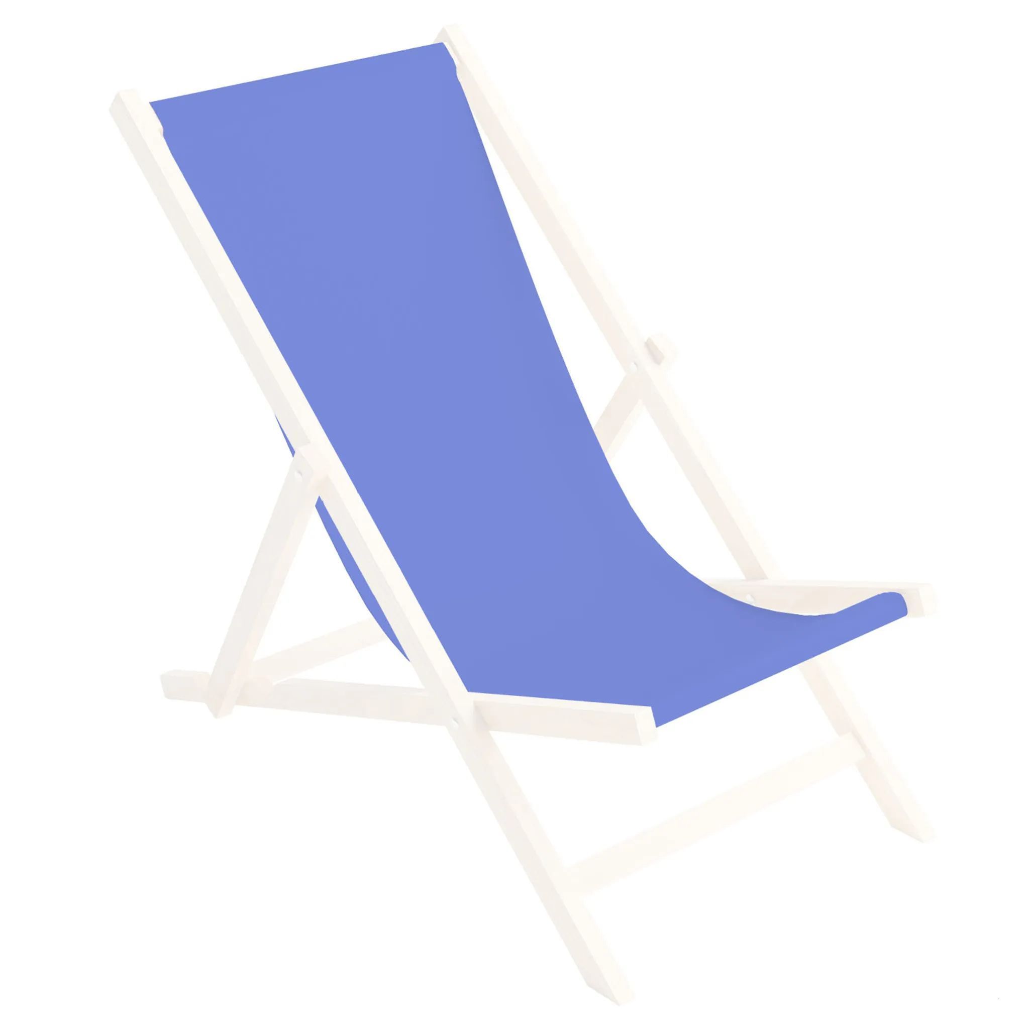 Ersatz-Stoffbezug Wechselbarer Liegestuhl Stoffbezug 100% Polyester für Holz-Liegestuhl Klappliegestuhl Farbe Blau [119]